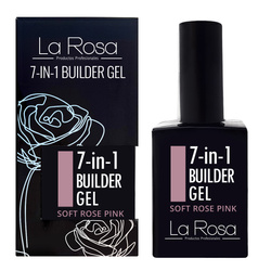 La Rosa Żel Do Paznokci Budujący Podkładowy 7w1 Soft Rose Pink UV/LED 15 ml
