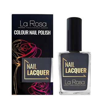 La Rosa lakier do paznokci - Dark Grey 15 ml