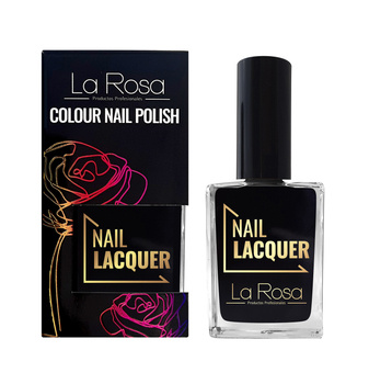 La Rosa lakier do paznokci - Black 15 ml